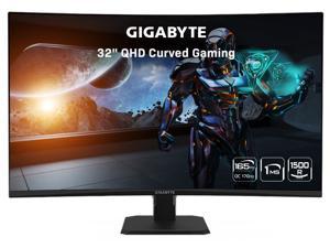 GIGABYTE GS32QC 315 165Hz 1440P Curved Gaming Monitor 2560x1440 VA 1500R Display 1ms MPRT Response Time HDR Ready 1x Display Port 14 2x HDMI 20