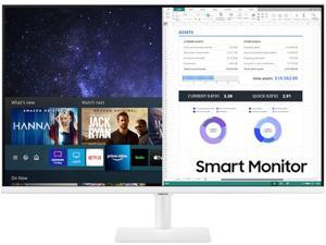 SAMSUNG LS27AM501NNXZA 27" Full HD 1920 x 1080 60 Hz HDMI, USB Built-in Speakers Smart Monitor and Streaming TV in White