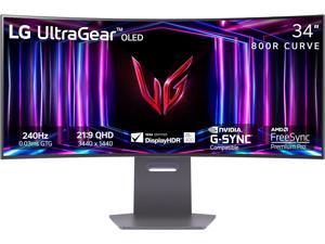 LG 34" 240 Hz OLED WQHD Gaming Monitor FreeSync Premium Pro ...
