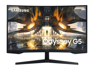 SAMSUNG Odyssey G5 LS32AG550ENXZA 32" WQHD 2560 x 1440 (2K) 165 Hz 1 x DP; 1 x HDMI; Headphone FreeSync Premium (AMD Adaptive Sync) Curved LCD / LED Monitors