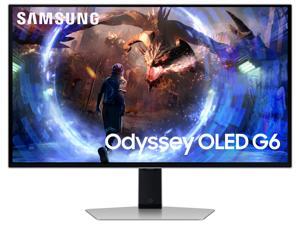 Samsung 27" Odyssey QD-OLED G6 (G60SD) QHD 360Hz 0.03ms FreeSync Premium Pro Gaming Monitor with Sleek Metal Design - LS27DG602SNXZA