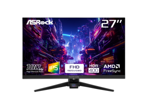 ASRock Phantom Gaming 27" 180 Hz IPS FHD Gaming Monitor FreeSync (AMD Adaptive Sync) 123% sRGB / 94% DCI-P3 PG27FFT1A