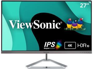 ViewSonic VX2776-4K-MHD 27 Inch Frameless 4K UHD IPS Monitor with HDR10 HDMI and DisplayPort for Home and Office