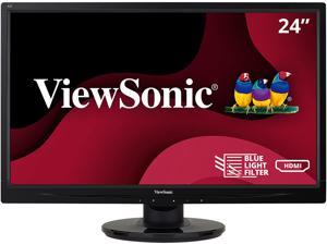 ViewSonic VA2446MH-LED 24 Inch Full HD 1080p LED Monitor with HDMI and VGA Inputs for Home and Office