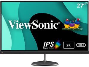 ViewSonic VX2785-2K-MHDU 27 Inch 1440p Frameless IPS Monitor with USB 3.2 Type C HDMI DisplayPort Inputs and FreeSync for Home and Office