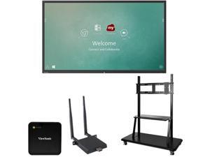 ViewSonic IFP8650-C2 Black 86" USB Infrared, 20-Point Touch ViewBoard 4K Ultra HD Interactive Flat Panel Chrome Bundle 2 ViewSonic IFP8650-C2 Black 86" USB Infrared, 20-Point Touch ViewBoard 4K Ultra HD Interactive Flat Panel Chrome Bundle 2