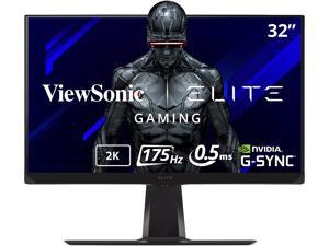 ViewSonic ELITE XG320Q 32 Inch 1440p QHD Gaming Monitor with 175Hz, 0.5ms, HDR 600, G-Sync Compatible, 99% Adobe RGB, HDMI, DisplayPort, and Advanced Ergonomics for Esports
