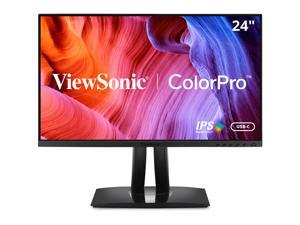 ViewSonic VP2456 24 1080p Premium IPS Monitor with UltraThin Bezels Color Accuracy Pantone Validated HDMI DisplayPort and USB C for Professional Home and OfficeBlack