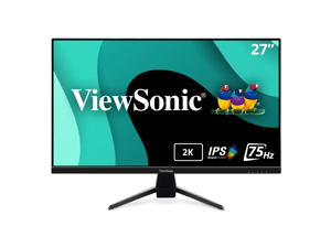 ViewSonic VX2767U2K 27 Inch 1440p IPS Monitor with 65W USB C HDR10 Content Support UltraThin Bezels Eye Care HDMI and DP Input Black