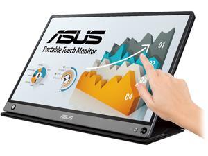ASUS ZenScreen MB16AMT 15.6" Full HD 1920 x 1080 USB Type-C Micro-HDMI Non-Glare HDCP Support Flicker-Free Built-in Speakers Low Blue Light Touchscreen Portable IPS Monitor