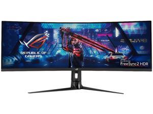 ASUS ROG Strix XG43VQ 43" 3840 x 1200 1ms MPRT 120 Hz HDMI, DisplayPort Built-in Speakers 1800R Curved Gaming Monitor with FreeSync 2 HDR, DisplayHDR 400, DCI-P3 90%, Shadow Boost