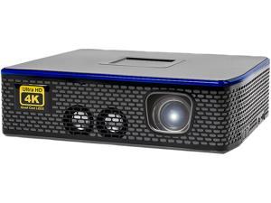 AAXA 4K1 Mini LED Home Theater Projector, Native 4K UHD Resolution, Dual HDMI with HDCP 2.2,  30,000 Hour LEDs, Mercury Free, 1500 Lumens, E-Focus, Portable