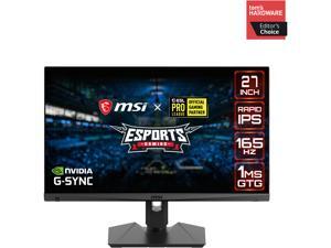 MSI Optix MAG274QRF-QD 27" WQHD 2560 x 1440 (2K) 1ms (GTG) 165 Hz 2 x HDMI, DisplayPort, USB-C NVIDIA G-Sync Compatible Gaming Monitor with Quantum Dot Technology MSI Optix MAG274QRF-QD 27" WQHD 2560 x 1440 (2K) 1ms (GTG) 165 Hz 2 x HDMI, DisplayPort, USB-C NVIDIA G-Sync Compatible Gaming Monitor with Quantum Dot Technology