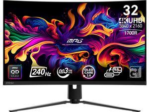 MSI 32" 240 Hz QD-OLED UHD Gaming Monitor Adaptive Sync 3840 x 2160 (4K) MPG 321CURX QD-OLED