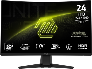 MSI 24" (23.6" Viewable) 180 Hz VA FHD Gaming Monitor Adaptive Sync 89.9% ADOBE RGB / 91.5% DCI-P3 / 115.8% sRGB MAG 242C