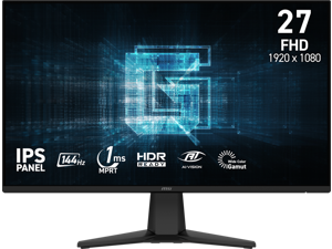 MSI G275L E14 27" FHD Gaming Monitor 1920x1080 144Hz 1ms FreeSync IPS HDR Ready Anti-Glare HDMI DisplayPort Adaptive-Sync Frameless Design VESA Mount Compatible
