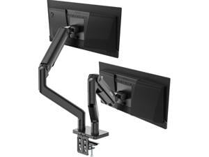 MSI MAG MT201D - Premium Heavy Duty Dual Monitor Stand Arms, 17-45" Support, VESA Compatible, Adjustable Spring Assisted Mount, 44 lbs per Screen Capacity, Clamp & Grommet, Quick Release Plate - Black