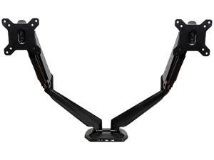 StarTech ARMSLIMDUO Black Dual-Monitor Arm - One-Touch Height Adjustment full-motion articulation 360° rotation mounting two monitors 12” to 30” up to 8.0 kg (17.6 lb.) StarTech ARMSLIMDUO Black Dual-Monitor Arm - One-Touch Height Adjustment full-motion articulation 360° rotation mounting two monitors 12” to 30” up to 8.0 kg (17.6 lb.)