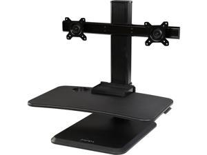 Rosewill Dual Monitor Sit-Stand Height Adjustable Desk Riser, Screens up to 24"