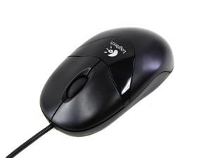 Logitech 931145-0403 Black 3 Buttons 1 x Wheel USB or PS/2 Wired Optical Mouse
