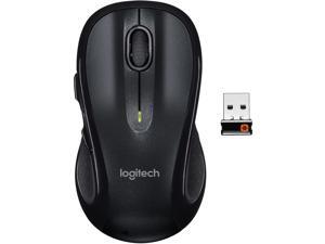 Logitech M510 Wireless Computer Mouse for PC with USB Unifying Receiver  Black