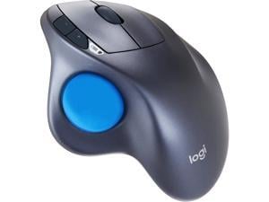 Logitech M570 910-001799 Silver and Blue 5 Buttons 1 x Wheel USB RF Wireless Laser Trackball