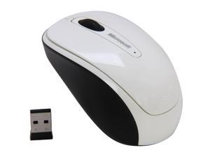 Microsoft GMF-00176 White Wireless Mobile 3500 Mouse - BlueTrack - Wireless - Radio Frequency - USB - 1000 dpi - Scroll Wheel - 3 Button(s) - Symmetrical