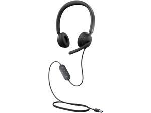 Microsoft Modern USB Headset - Wired Headset,On-Ear Stereo Headphones with Noise-Cancelling Microphone, USB-A Connectivity, In-Line Controls, PC/Mac/Laptop - Certified for Microsoft Teams