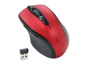 Kensington Pro Fit Mid-Size Mouse K72422AM Ruby Red 1 x Wheel USB RF Wireless Optical Mouse