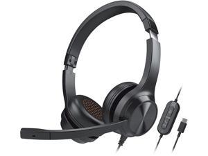 Creative 3.5 mm Stereo On-ear Headset with Noise-cancellation Condenser Mic and Inline Remote