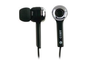 COBY CV-E31 BLACK 3.5mm Connector Canal Noise Isolating Earphone COBY CV-E31 BLACK 3.5mm Connector Canal Noise Isolating Earphone