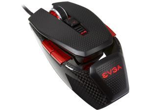 EVGA TORQ X10 Carbon 901-X1-1102-KR Black 9 Buttons 1 x Wheel USB Wired Laser Gaming Mouse
