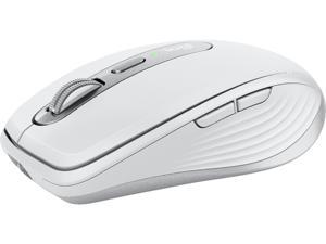Logitech MX Anywhere 3 Compact Performance Mouse Wireless Comfort Fast Scrolling Any Surface Portable 4000DPI Customizable Buttons USBC Bluetooth  Pale Grey