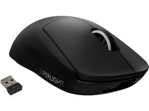 Logitech PRO X 910-005878 Black 5 Buttons 1 x Wheel Lightspeed Wireless Optical SUPERLIGHT Gaming Mouse