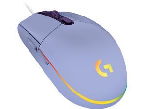 Logitech G203 Lightsync 910-005853 Lilac 6 Buttons 1 x Wheel USB Wired Gaming Mouse