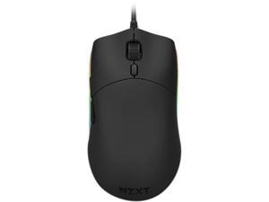 NZXT Lift - MS-1WRAX-BM - PC Gaming Mouse - Lightweight Ambidextrous Mouse - High-end PixArt 3389 Optical Sensor - 16k Resolution - RGB Lighting - Low-Drag Cable - Black