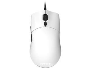 NZXT Lift - MS-1WRAX-WM - PC Gaming Mouse - Lightweight Ambidextrous Mouse - High-end PixArt 3389 Optical Sensor - 16k Resolution - RGB Lighting - Low-Drag Cable - White