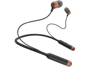 House Of Marley Smile Jamaica Wireless Neckband Bluetooth Headphones with Mic, Signature Black, EM-JE083-SB House Of Marley Smile Jamaica Wireless Neckband Bluetooth Headphones with Mic, Signature Black, EM-JE083-SB