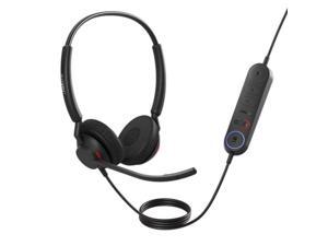 Jabra Engage 40 USB-A MS Stereo On Ear Computer Headset with Inline Link, Black (4099-413-279)