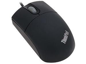 lenovo 31P7410 Raven Black 3 Buttons USB or PS/2 Wired Optical ThinkPad Travel Mouse