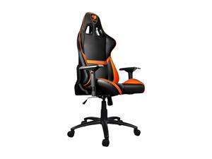 Cougar Armor (Orange) Gaming Chair with Breathable Premium PVC Leather and Body-embracing High Back Design Cougar Armor (Orange) Gaming Chair with Breathable Premium PVC Leather and Body-embracing High Back Design
