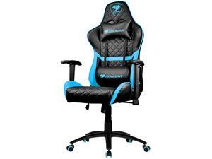 Cougar Armor One Blue Sky Gaming Chair with Breathable Premium PVC Leather and Body-embracing High Back Design Cougar Armor One Blue Sky Gaming Chair with Breathable Premium PVC Leather and Body-embracing High Back Design