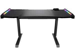 COUGAR MARS PRO Gaming Desk with Dazzling RGB Lighting Effects, Control BOX and HDMI Monitor Extension