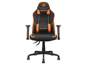COUGAR Fusion SF Medium Size Gaming Chair with Builtin 3D Curved Lumbar Support Breathable Woven Fabric