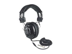 AmpliVox Black SL1002 3.5mm Connector Deluxe Stereo Headphones with Volume Control AmpliVox Black SL1002 3.5mm Connector Deluxe Stereo Headphones with Volume Control