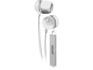 Maxell White 190303WM Earbud with In-Line Microphone and Remote for Mobile Phones Maxell White 190303WM Earbud with In-Line Microphone and Remote for Mobile Phones