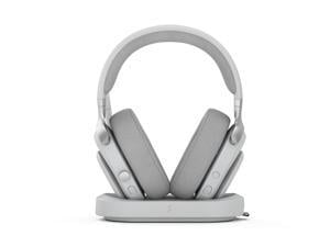 Fractal Design Scape Light RGB Wireless Gaming Headset w/ Immersive Audio, USB Dongle & BT 5.3, Charging Stand, 40-Hr Battery, compatible with PC, Mac, PS4, PS5, Switch, Mobile - Gray (FD-HS-SCA1-02)