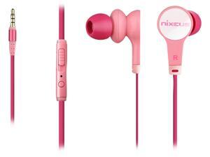 Nixeus Pink 3.5mm Connector Earbud Earphones (Pink) Nixeus Pink 3.5mm Connector Earbud Earphones (Pink)