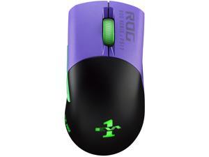 ASUS ROG Keris Wireless EVA Edition Gaming Mouse, Tri-mode connectivity (2.4GHz RF, Bluetooth, Wired), 16000 DPI Sensor, 7 Programmable Buttons, PBT, Hot-Swappable, Paracord Cable (90MP02S0-BMAA00)