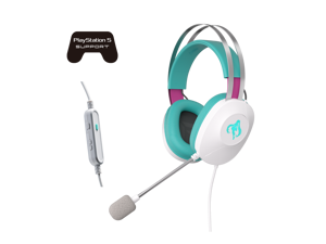 ASUS TUF GAMING H1 GEN II HATSUNE MIKU EDITION, Wired Gaming Headset with 40 mm ASUS Essence Drivers, Virtual 7.1 surround sound, TeamSpeak-certified Microphone, Lightweight 297-gram Design